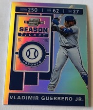 2020 PANINI CHRONICLES CONTENDERS OPTIC VLADIMIR GUERRERO JR SEASON TICKET 