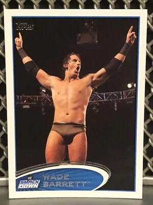 Tarjeta de lucha libre 2012 Topps Wade Barrett WWE #44 WWF NXT NWA Stu Bennett anunciador Foto 1 de 4