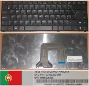 Keyboard qwerty Po Portuguese ASUS N20 9J.N0Z82.006 04GNPW1KPO00-3 Black - Picture 1 of 1