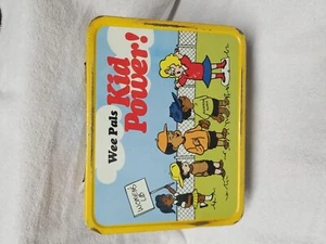 Vintage Metal Lunchbox WEE PALS Kid Power 1993 by King-Seeley No Thermos No Hand - Picture 1 of 3