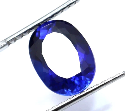 Natural Ceylon Blue Sapphire 6.15 Ct Faceted Oval Cut Certified Loose Gemstone - Image 1 of 4