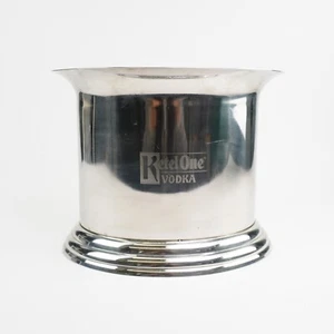 Chrom Doppelwandiger Eiskühler KETEL ONE VODKA Kühler 2 Flaschenhalter 12" W - Bild 1 von 2