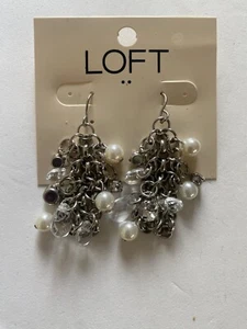 Loft  - Dangling Pearl Earrings - Picture 1 of 3