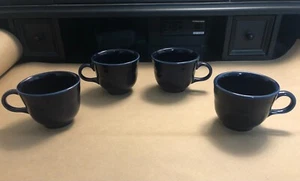 Fiesta Ware Cobalt Blue small 12 Oz - Coffee/Tea cups - USA - Set of 4 - Picture 1 of 5