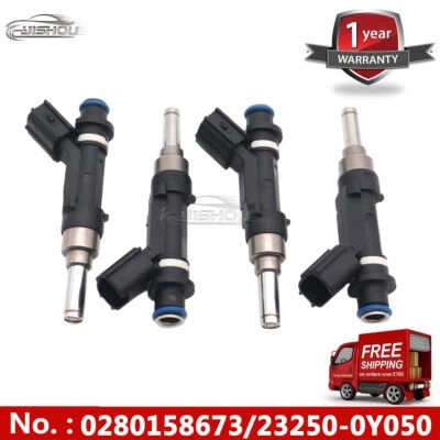 0280158673 4PCS New Fuel Injections For Jaguar XJ8 XK8 S-Type Land Rover LR3 - Image 1 of 4