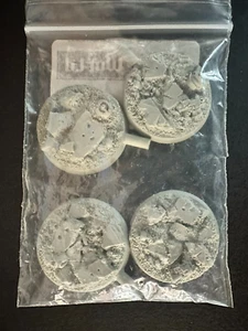 4 x Warhammer Forgeworld Resin Scenic Base Space Marines 40mm Games Workshop π’ - Picture 1 of 2