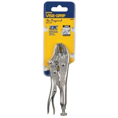 Vise-Grip 5" Long 1" Capacity Curved Jaw Locking Pliers w/ Wire Cutter   5WR - Image 1 of 3