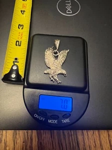 Sterling Silver Eagle Pendant 7 Grams - Picture 1 of 5