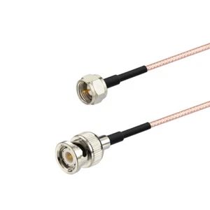 Wtyczka wtykowa BNC do wtyczki typu F 50Ohm 1,2m kabel RF RG316 koncentryczna zworka o niskiej stracie 4 stopy. - Zdjęcie 1 z 3