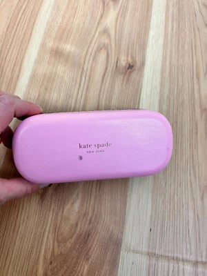 Hermoso estuche rígido para gafas KATE SPADE New York rosa y verde Foto 1 de 4