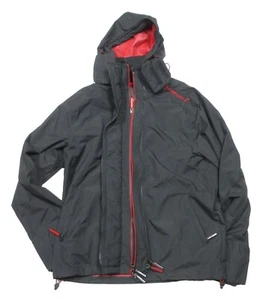 Superdry Men's Black/Red Tech Hood Windcheater Hooded Jacket- Size Small - Picture 1 of 12