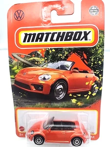 MATCHBOX 2019 Volkswagen VW Bug Beetle Convertible (orange) 14/102 - Picture 1 of 7