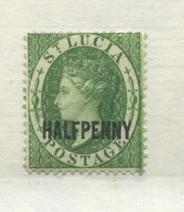 St. Lucia QV 1883 overprinted 1/2d mint no gum - Bild 1 von 1