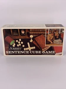 Vintage Scrabble Sentence Cube Game 1971 Selchow & Righter Complete! Excellent! - Picture 1 of 9
