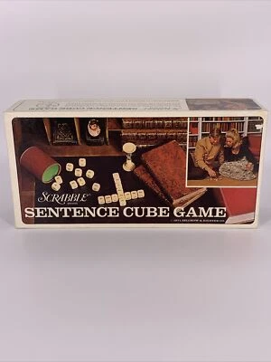 Vintage Scrabble Sentence Cube Game 1971 Selchow & Righter Complete! Excellent! - Image 1 of 4