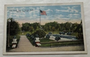 Lilly Pond, Pat. J. Lyons Park, Mobil, Alabama. Postcard (Y2) - Picture 1 of 2