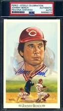 Johnny Bench PSA DNA Signed Perez Steele Celebration Autograph