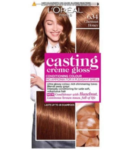 Loreal Paris Gießcreme Glanz Konditionierung Farbe 634 Kastanienhonig - Bild 1 von 1