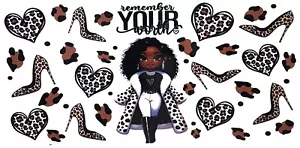 Remember Your Worth - 16 Unzen UV DTF Transfer Vinyl Aufkleber - Aufkleber Tasse Verpackung - Bild 1 von 1