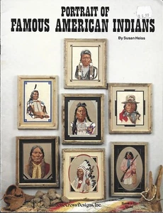 Retrato de indios americanos famosos - Folleto de instrucciones de punto de cruz - Imagen 1 de 1