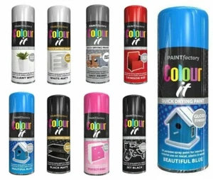 Sprühfarbe Aerosol Auto Grundierung Matt Glanz Lack Holz Metall 250ML Neu - Bild 1 von 12