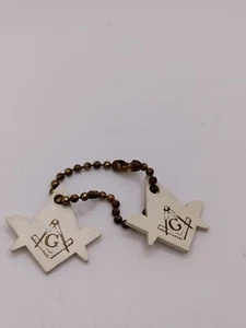 Freemason Masonic KeyChain Key Ring Fob x2 - Picture 1 of 6