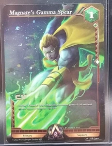 Alpha Clash TCG Kickstarter Promo Card | MAGNATES GAMMA SPEAR | NM - Picture 1 of 4