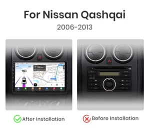 AUTORADIO NISSAN QASHQAI GPS ANDROID 13 WIFI 4G USB Carplay Android Auto 9" CAM - Bild 1 von 13