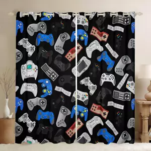 Gamer Curtains for Bedroom Boys Kids Gaming Room Darkening Curtain Video Game Th - Picture 1 of 7