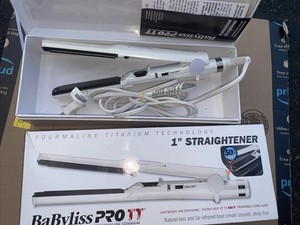 Las mejores ofertas en BaByliss PRO Todo Tipo de Cabello Alisador de Pelo  Blanco Y TENAZAS | eBay