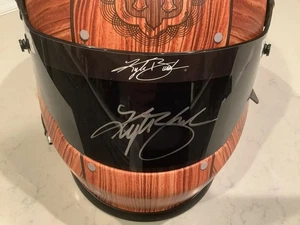 KYLE BUSCH AUTOGRAPHED 2024 RCR REBEL BOURBAN FULL SIZE HELMET W/COA & CARD - Picture 1 of 19