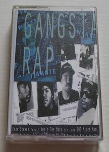 GANGSTA RAP COMPILATION (EAZY-E, NWA, ICE-T, ICE CUBE ETC.) *RARE CASSETTE TAPE* - Picture 1 of 4