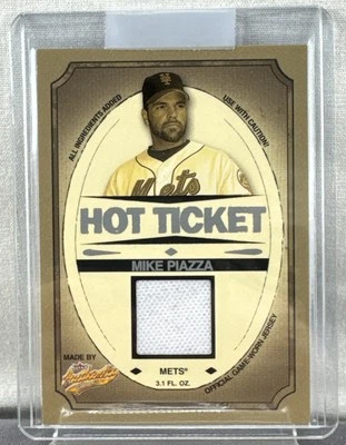 2005 Fleer Authentix Hot Ticket Jerseys Mike Piazza #HT-MP HOF - Image 1 of 4