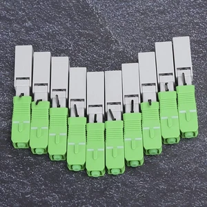 10x Fiber Optic Quick Connector FTTH SC/ Embedded Fast Cold Joint Adapter NEW - Afbeelding 1 van 12