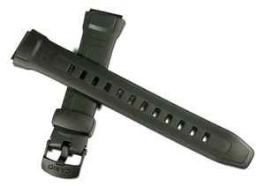GENUINE CASIO W-212H WATCH STRAP BAND BLACK 10300101 OFFICIAL STOCKIST FREE POST - Picture 1 of 5