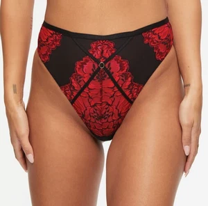 Ann Summers Size 8 Nightfall HW Thong New & Tags EU 34 Black String Knickers - Picture 1 of 4