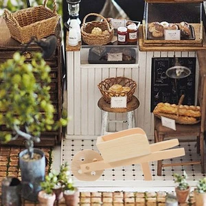  Mini casa de muñecas casa de muñecas mini carretillas pequeñas 2 piezas jardín miniaturas - Imagen 1 de 12