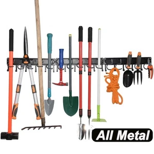 All Metal Garden Tool Organizer,Adjustable Garage Wall Organizers and Storage... - Picture 1 of 7