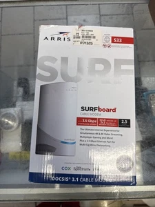 ARRIS SURFboard S33 32 x 8 DOCSIS 3.1 Multi-Gig Cable Modem - Afbeelding 1 van 3