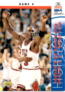 Michael Jordan 1993-94 Upper Deck #201 Chicago Bulls Jugador Más Valioso de las Finales de la NBA - Imagen 1 de 3