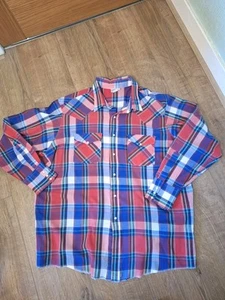 Vintage Saddlebrook Western Style Plaid Shirt Size 2X - Picture 1 of 9