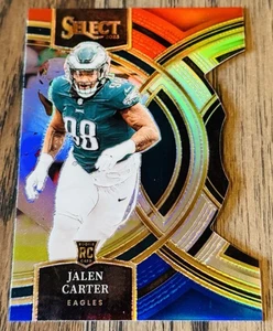 2023 Panini Select Jalen Carter Red & Blue Prizm Premier Level Die-Cut RC #171 - Picture 1 of 2