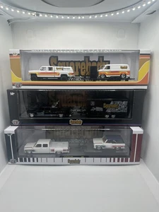 2025 M2 Machines Haulers Chevy Chevrolet Squarebody Syndicate Set Of 3 - Picture 1 of 1