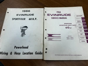 Used OEM 1966 60HP Sportfour + HD Evinrude Service Manual P/N 4284 - Bild 1 von 4