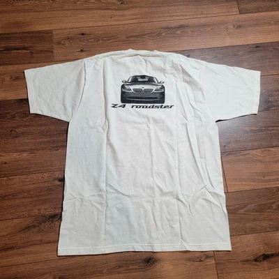 Camiseta deportiva vintage de los 90 Gear for Sports BMW Z4 coche adulto XL BLANCA para hombre 4A  Foto 1 de 4