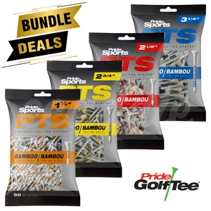 Pride PTS Bamboo Golf Tees Professional Tee System (PTS) - Bundle Savings! - Picture 1 of 17
