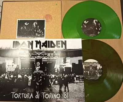 Iron Maiden – Tortura Di Torino Live ’81 2 LP Green A3 Poster New Killers DiAnno - Bild 1 von 4