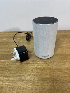 Amazon Echo (2nd Generation) Smart Assistant - Light Grey Fabric - Picture 1 of 9