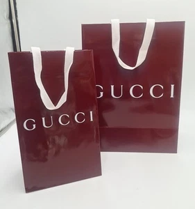 Gucci Bags Red/White Set Of 2 Equilibrium,  14 X 10.5 Inch & 11.5 X 7 Inch - Picture 1 of 3