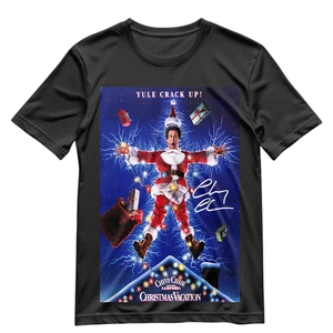 T-shirt vacanze di Natale firmata Chevy Chase ristampa grafica maglietta S-XXXL - Foto 1 di 6